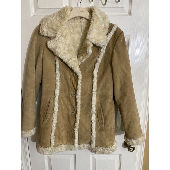 Vintage Wilson’s Leather Maxima Y2K Genuine Leather Faux Fur Women’s Coat Size M - Picture 5 of 16